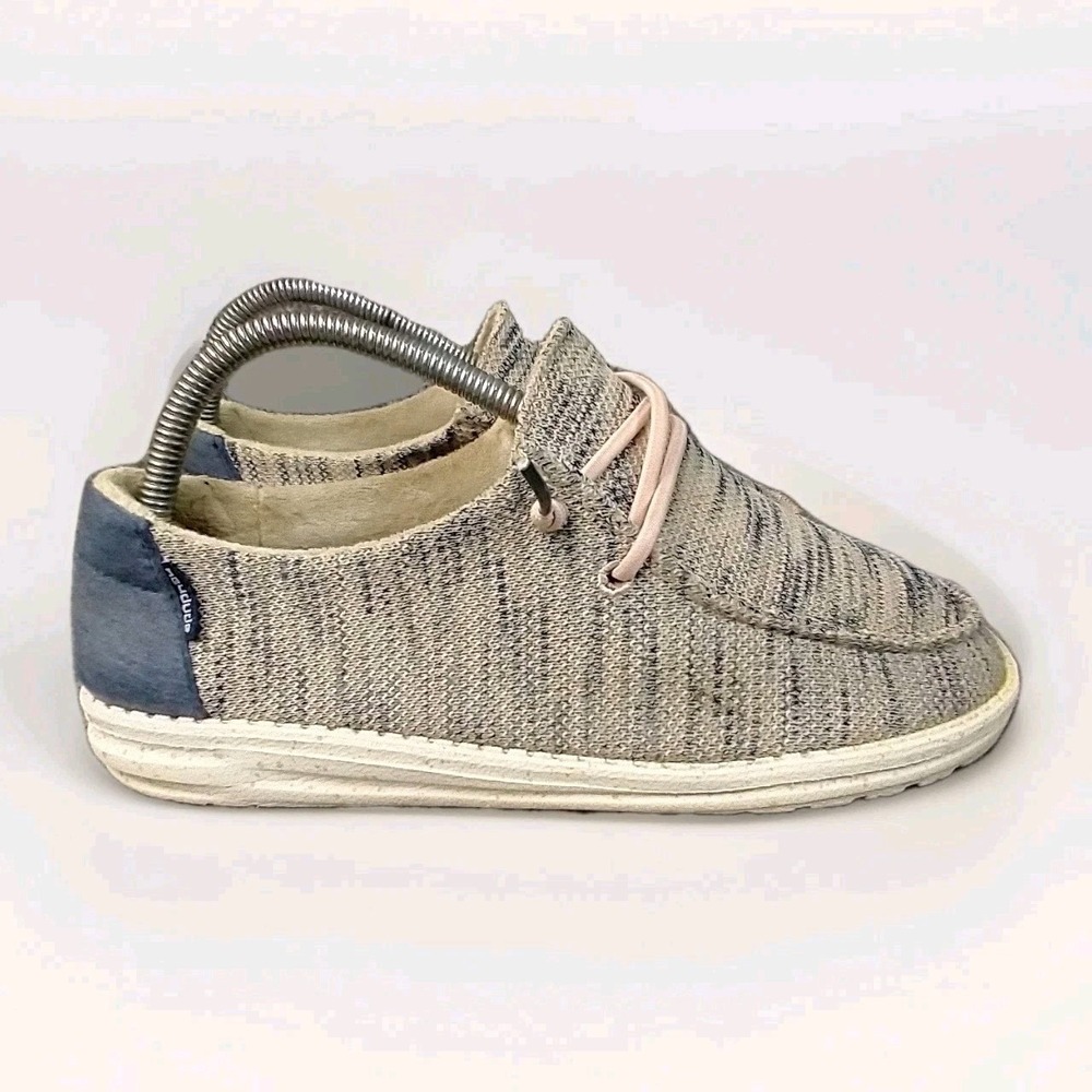 Hey Dude Wendy Sox Light Pink Marled Knit Slip On Loafers Shoes 121925034 Size 8